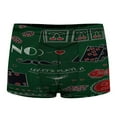thumbnail image 1 of Casino Theme. Gambling Symbols Men's Mesh Boxer Briefs Cooling Breathable Sports Underwear Vertical Fly, 1 of 5