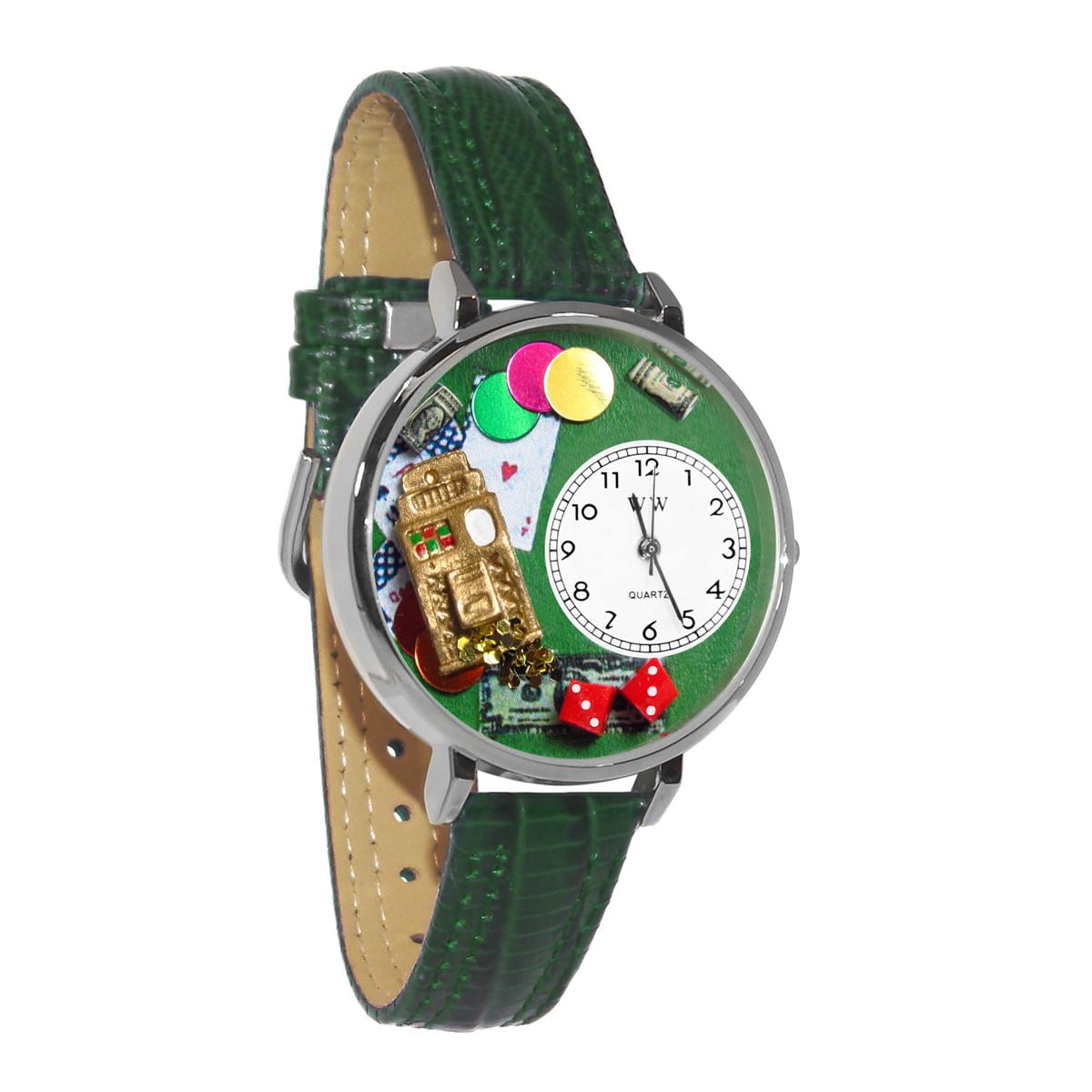 Casino Watch in Silver (Large)