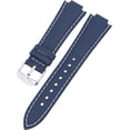 thumbnail image 1 of Casio 10151855  Men's 13mm Navy Blue Leather w/ White Stitching watchband, 1 of 1