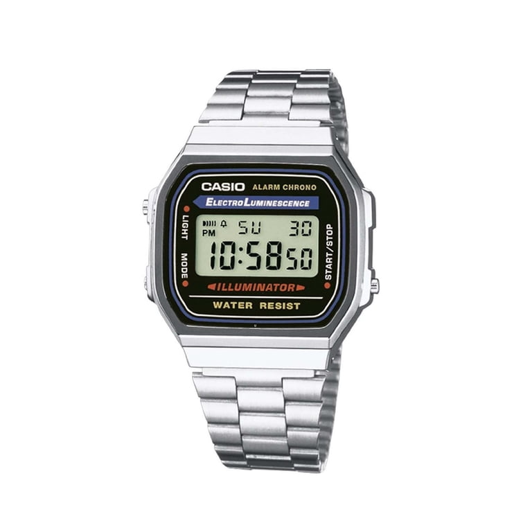 Casio A168WA-1 Mens Classic Digital Bracelet Watch - Walmart.com