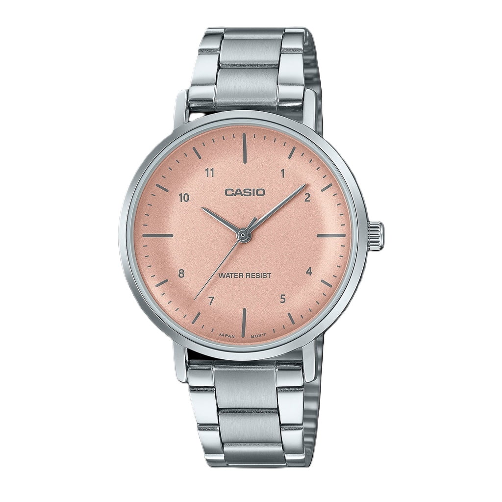 Casio Women’s Silver Stainless Steel Analog Watch - LTP-VT01D-4B2UDF