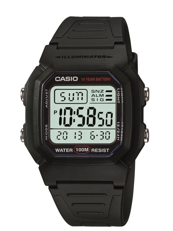Adult Men's Classic Digital Sport Watch with Resin Band W800H-1AV