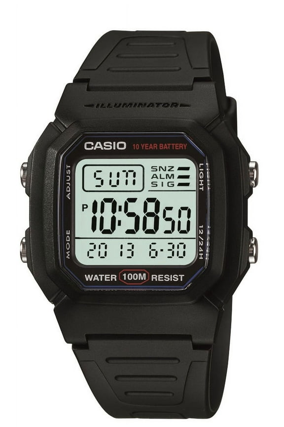 Adult Men's Classic Digital Sport Watch with Resin Band W800H-1AV