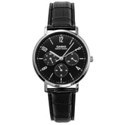 Casio Analog Leather Strap Black Dial Quartz MTP-VT06L-1B Men's Watch