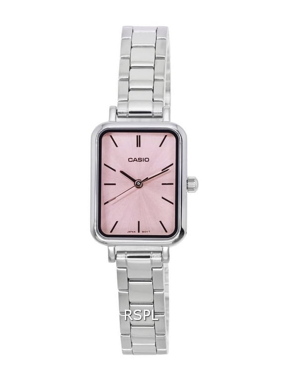 Women’s Silver Watch with Pink Dial - LTP-V009D-4EUDF