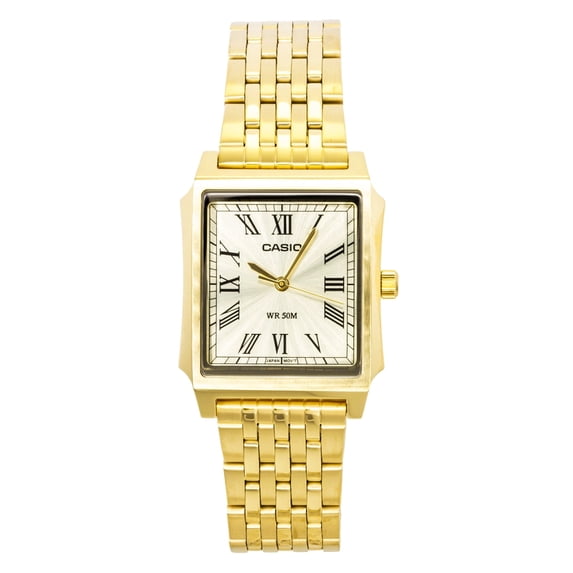 Casio Analog Stainless Steel Gold Dial Quartz MTP-B190G-9BV Men's Watch