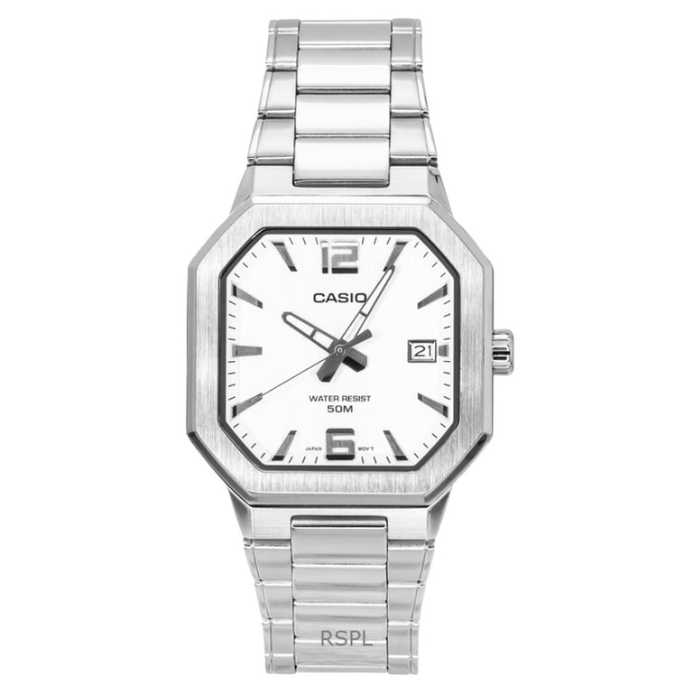 Casio Analog Stainless Steel Silver Dial Quartz MTP-B195D-7AV