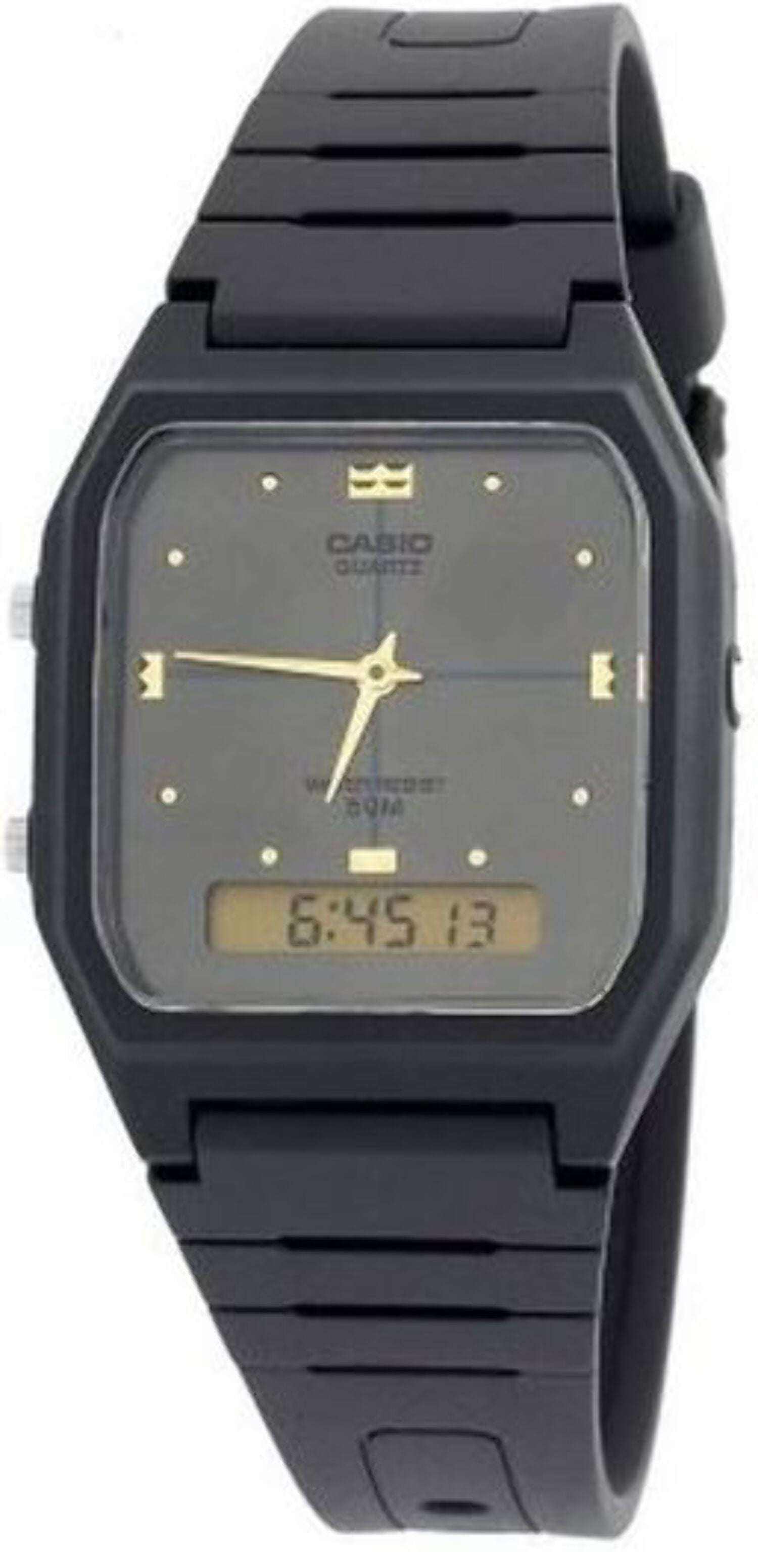 Casio Analog-digital Combination Black Band Unisex Watch AW-48HE-8AVDF