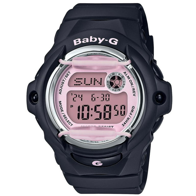 Casio BG169M-1 Women's Baby-G Digital Dial Black Resin Strap Watch