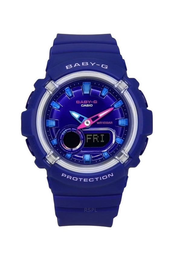 Baby-G Analog Digital Resin Strap Blue Dial Quartz BGA-280DN-2A 100M Women's Watch