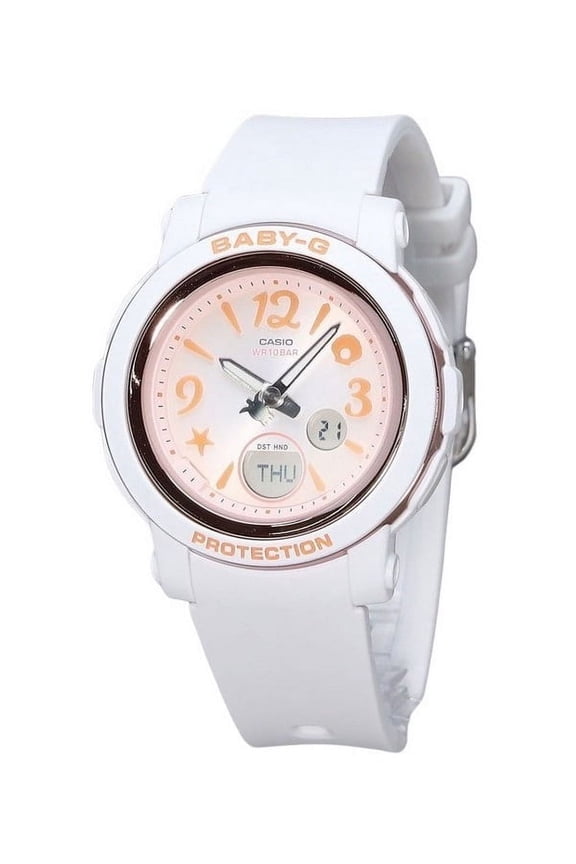 Baby-G Analog Digital Undersea World Resin Strap Orange Dial Quartz BGA-290US-4A 100M Women's Watch