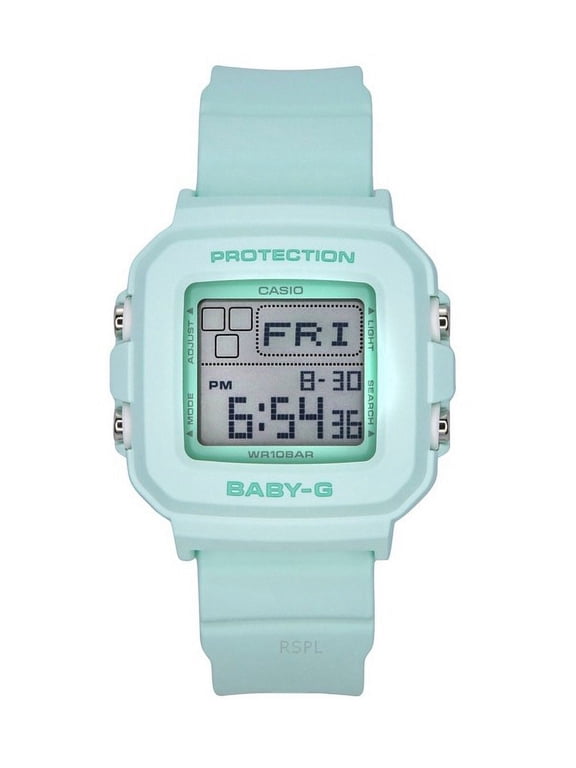 Baby-G Digital Resin Strap Mint Green Dial Quartz BGD-10-3 100M Women's Watch