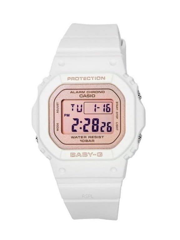 Baby-G Digital White Resin Strap Quartz BGD-565SC-4 100M Women's Watch