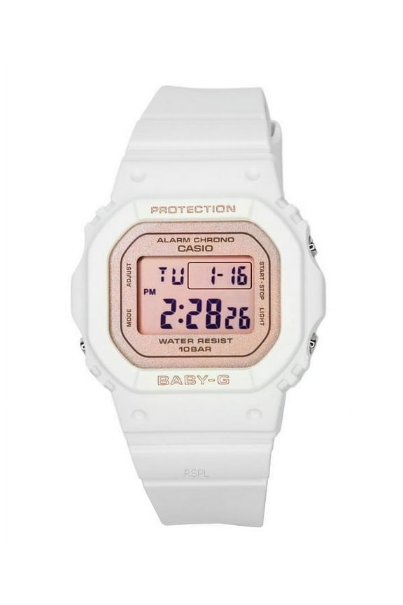 Baby-G Digital White Resin Strap Quartz BGD-565SC-4 100M Women's Watch