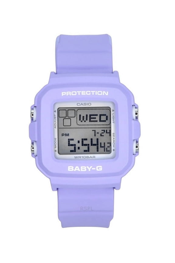 Baby-G Plus Digital 30th Anniversary Purple Resin Strap Quartz BGD-10K-6 100M Women's Watch With Special Holder