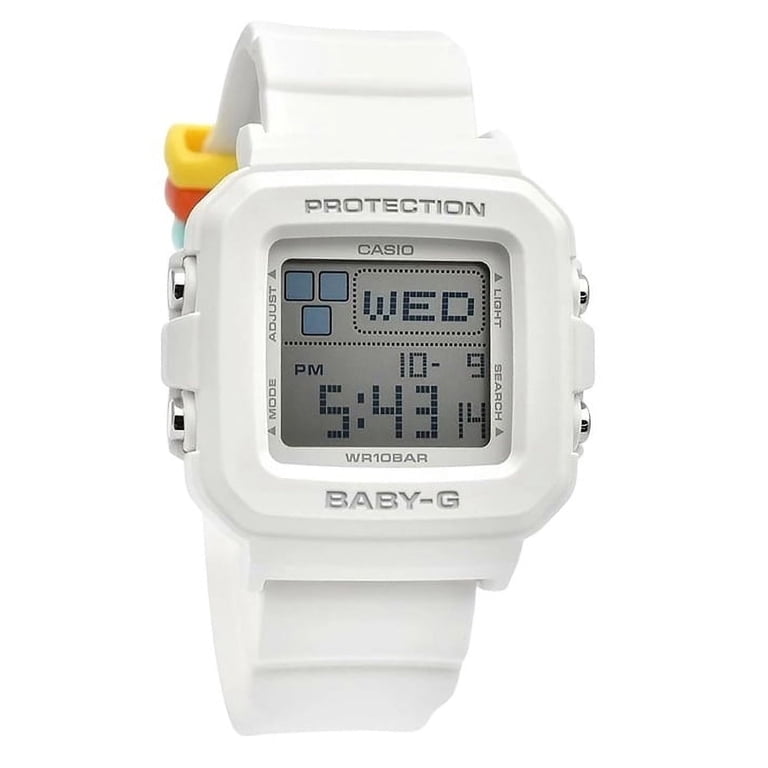 Casio Baby-G Plus Digital White Resin Strap Quartz BGD-10L-7  display picture 2
