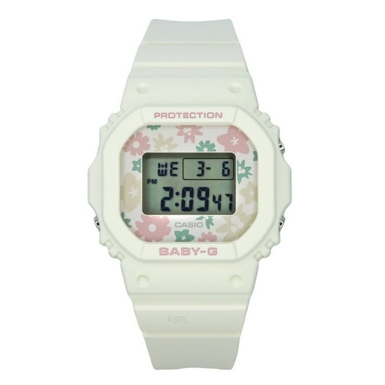 Casio Baby-G Retro Digital Flower Field Quartz Watch, BGD