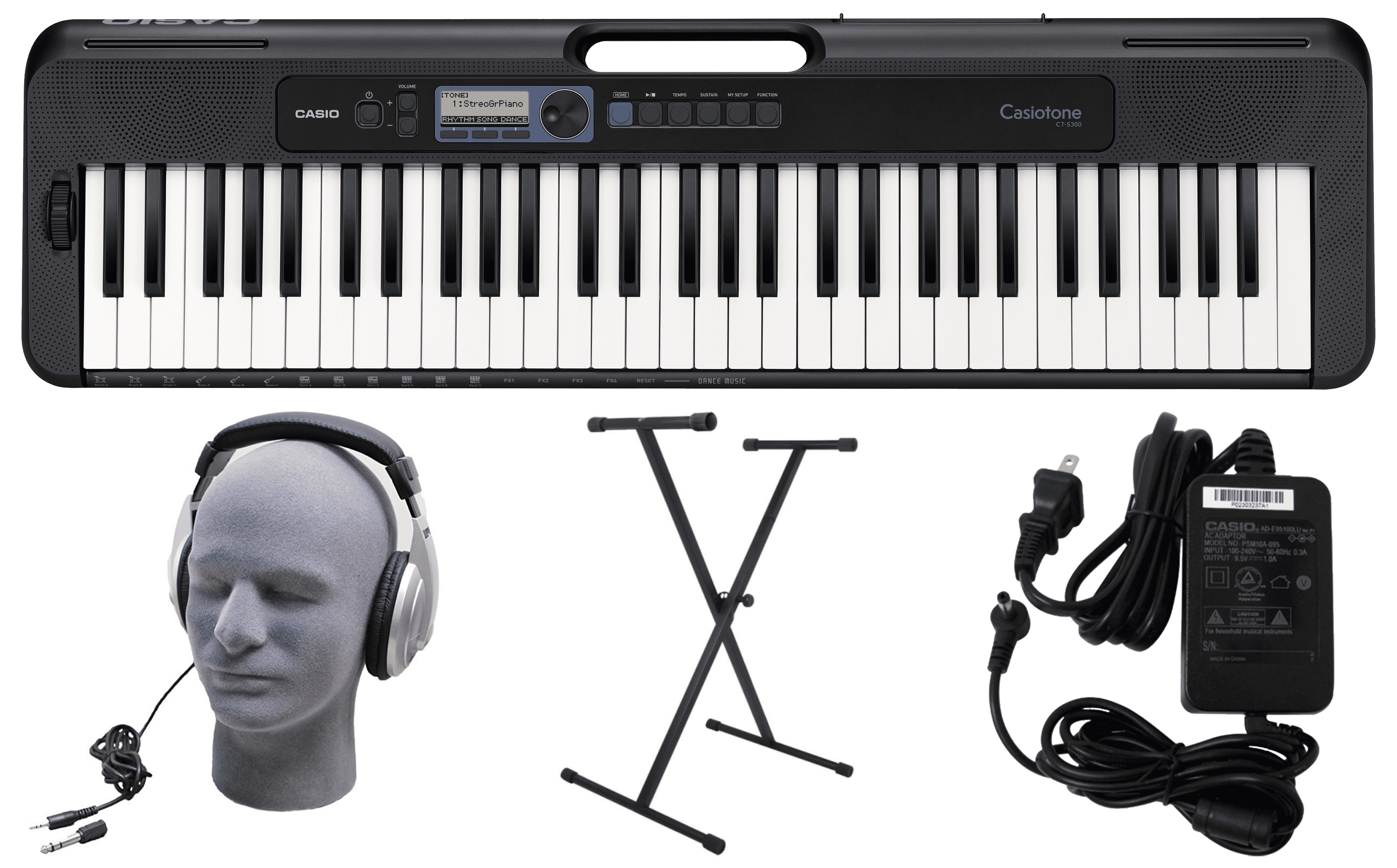 Casio CT-S300 61-Key Portable Electronic Piano with Stand