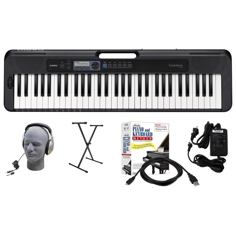 Casio CT-S300 EPA 61-Key Premium Keyboard Package Headphones, Power Supply, 6-Foot Cable and eMedia Instructional Software - Walmart.com