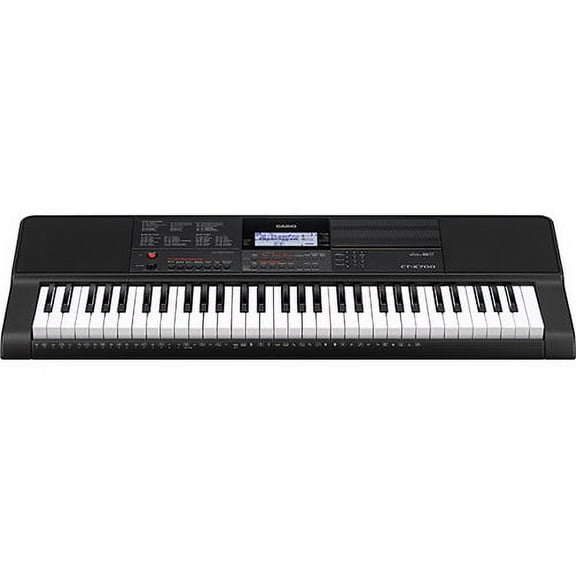 Casio CT-X700 61-Key Touch Sensitive Portable Keyboard with Power Supply