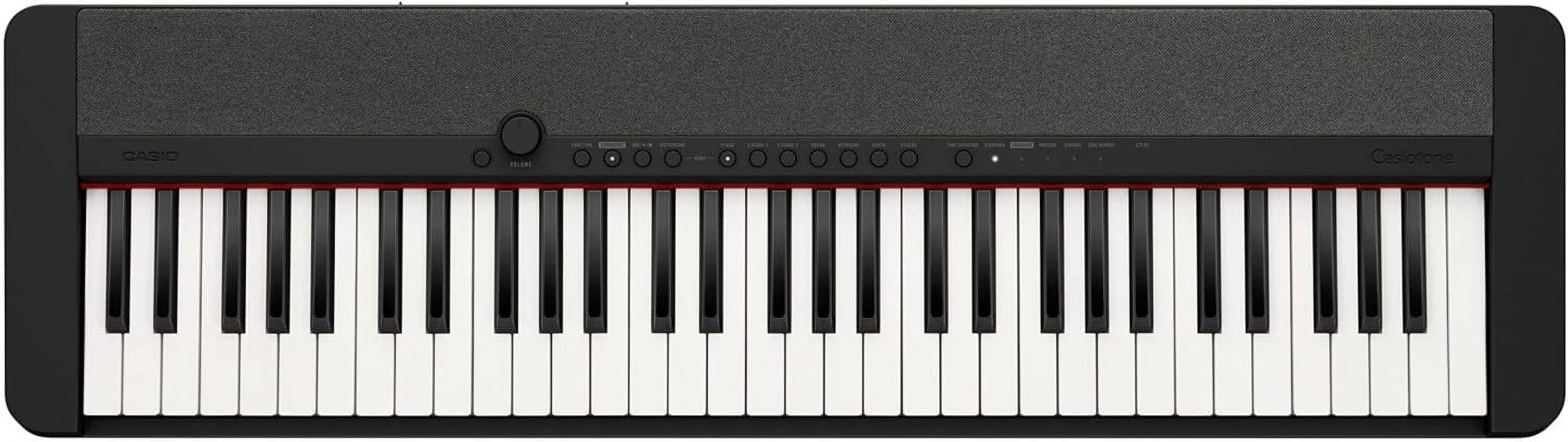 Casio CTS1 61-Key Portable Electronic Keyboard, Compact, Black