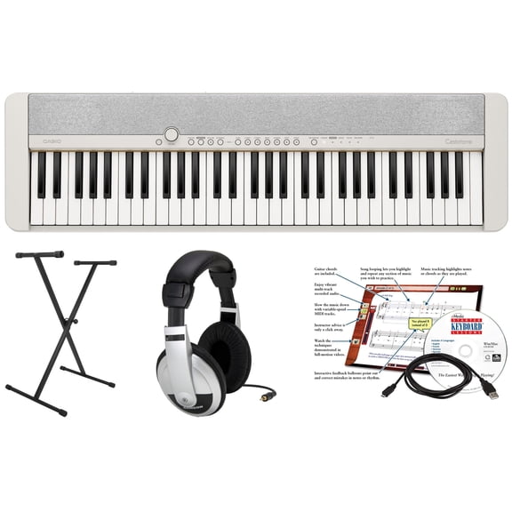 Casio CTS1WE EPA Pack with Stand, AC Adapter, Headphones, and Software