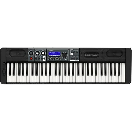 Casio - CT-S500 Portable Keyboard with 61 Keys - Black