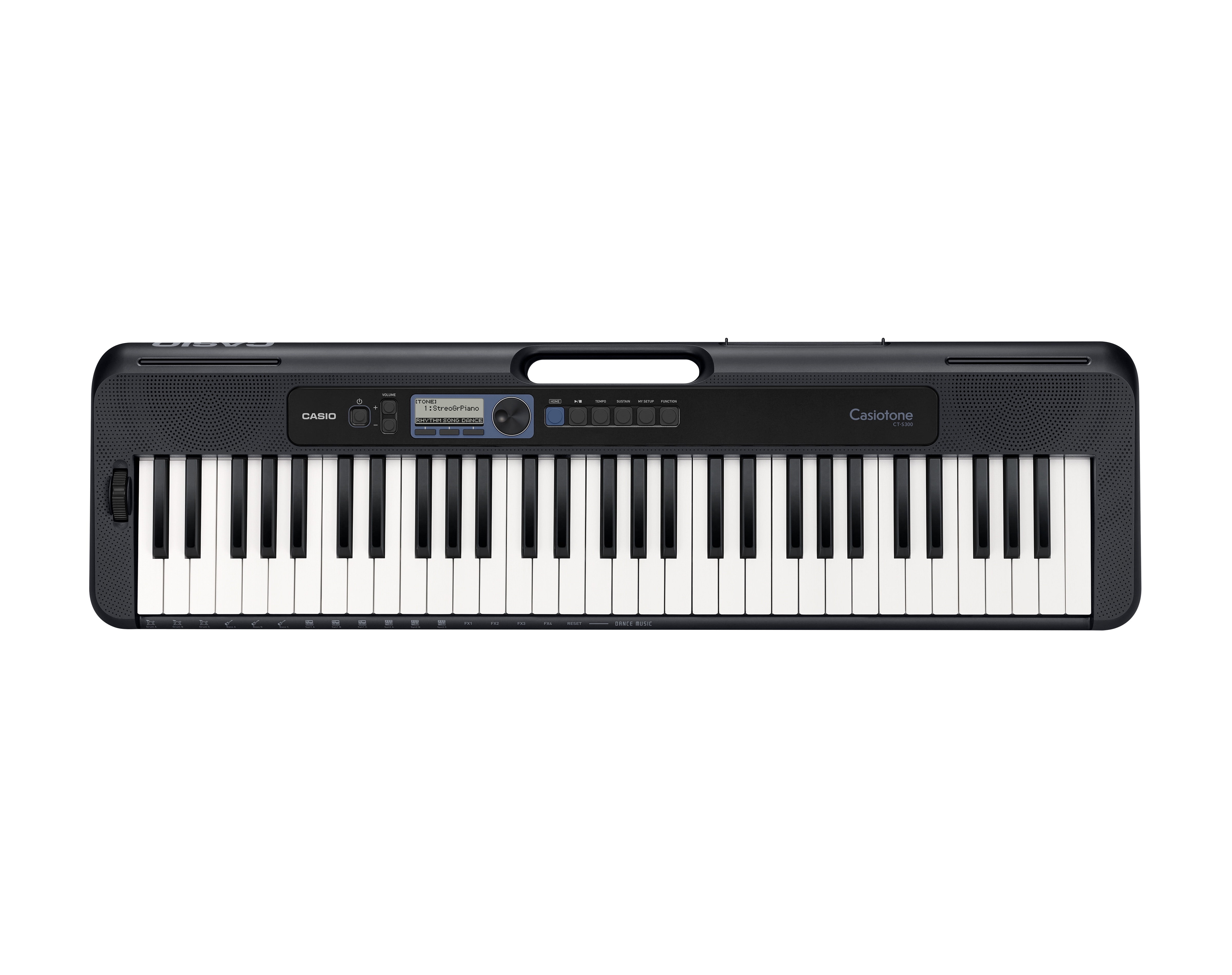 Casio Casiotone Compact Lightweight Built-In Speakers Portable Keyboard, Black