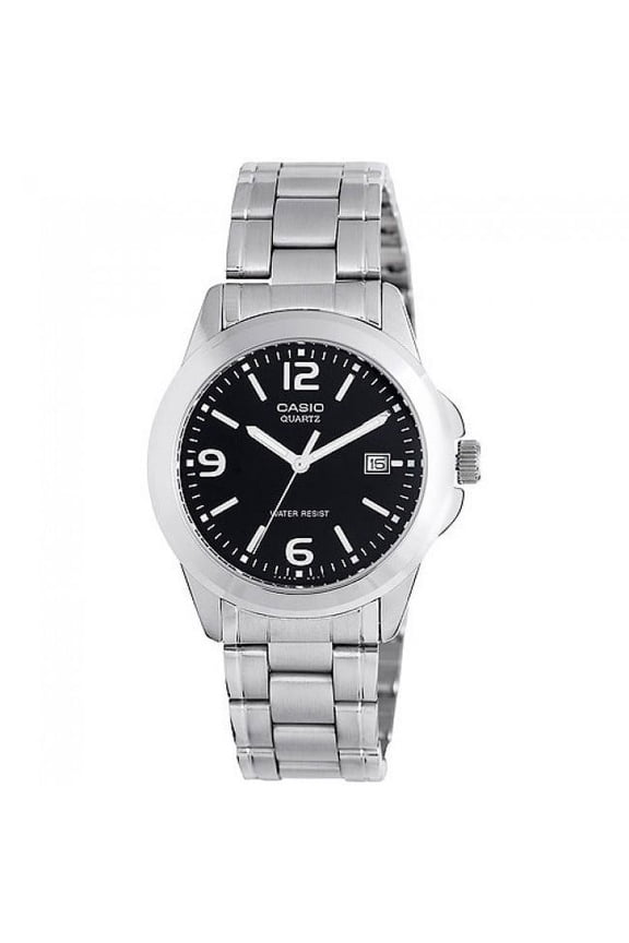 Classic Men's Watches Silver tone black dial Analog MTP-1215A-1ADF - Watch