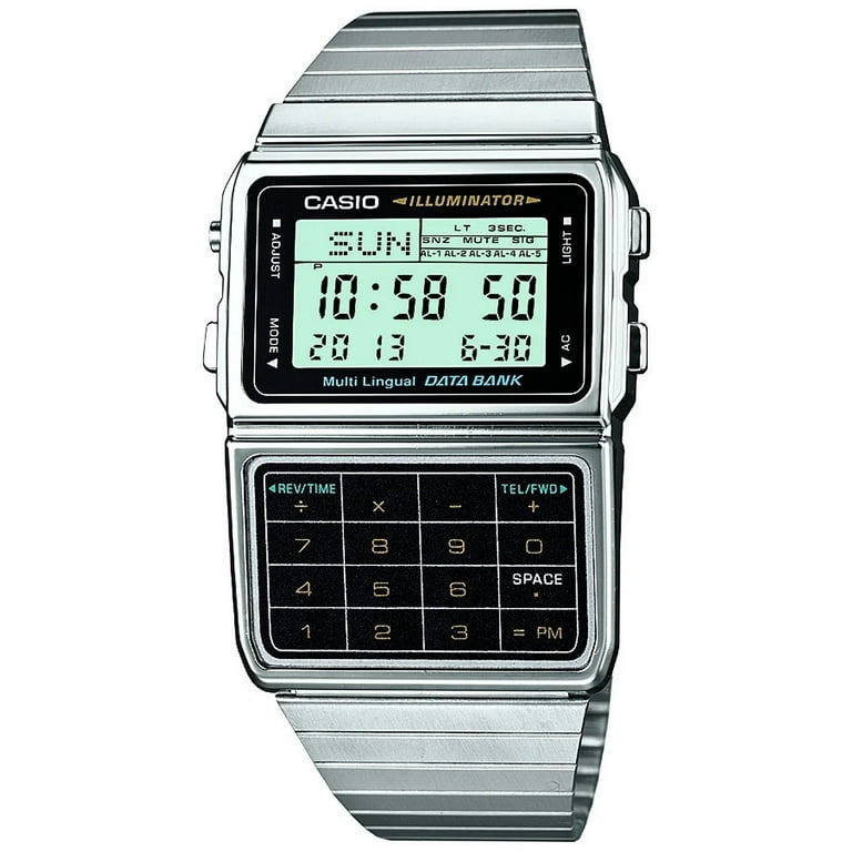 Casio Men's Data Bank Silver Dial Watch - DBC611-1 - Walmart.com