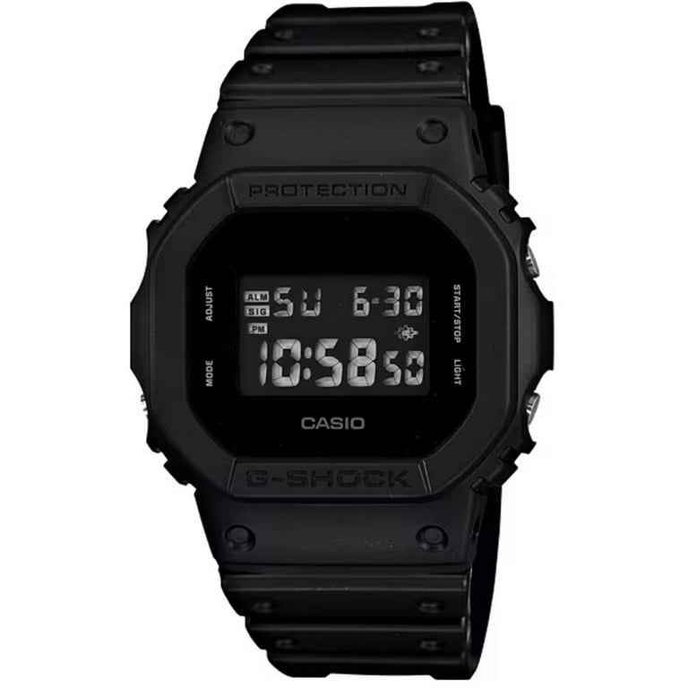 Casio DW5600BB-1 Men's G-Shock Black Digital Dial Strap Watch