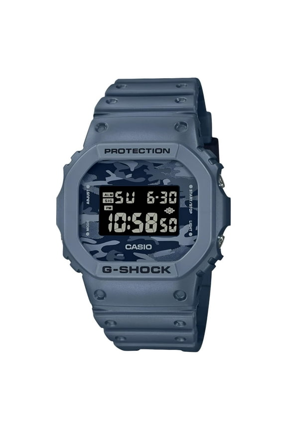 DW5600CA-2 Men's G-Shock Blue Resin Strap Digital Watch