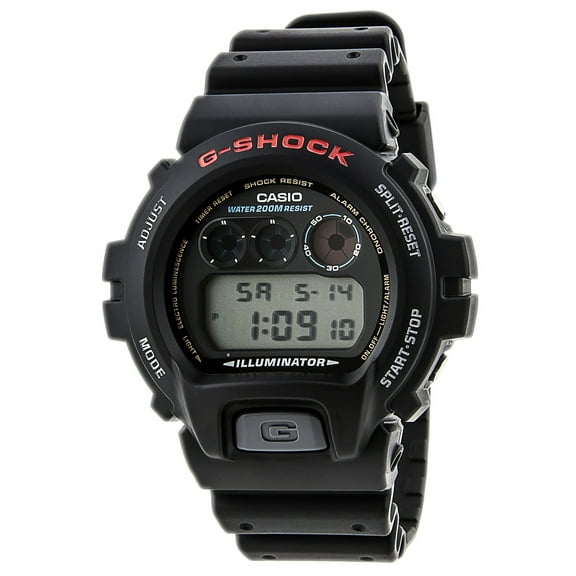 Casio DW6900-1V Men's G-Shock Digital Alarm Black Resin Dive Watch