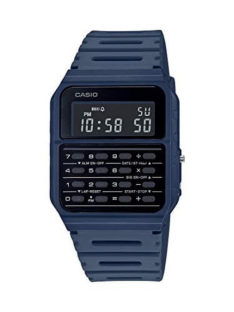 CASIO DATA BANK 腕時計 Casio Data Bank Quartz Watch with Resin Strap, Blue, 24.1 (Model