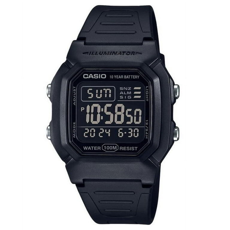 Casio men's f108wh illuminator collection black resin strap digital watch hotsell