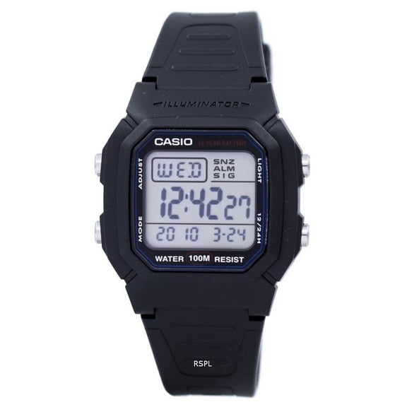 Casio Digital Classic Illuminator W-800H-1AVDF W-800H-1AV Men's Watch