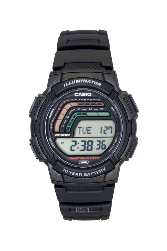 Digital Resin Strap Quartz WS-1800-1AV 100M Men's Watch