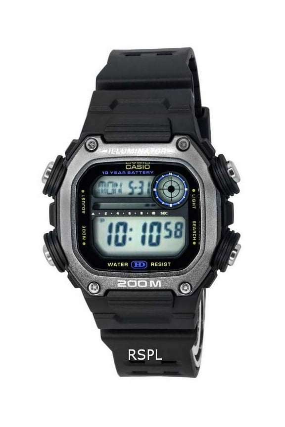 Digital Sports Resin Strap Quartz DW-291HX-1A DW291HX-1 200M Men's Watch