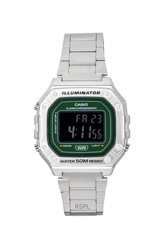 Digital Stainless Steel Quartz W-218HD-3AV Men's Watch