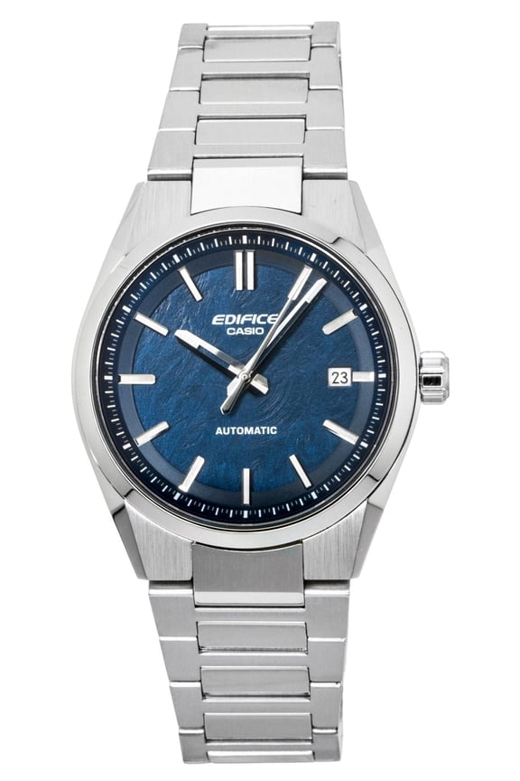 Edifice Analog Blue Dial Stainless Steel Automatic EFK-110D-2A 100M Men's Watch
