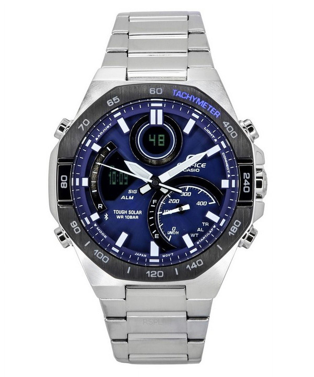 Casio Edifice Analog Digital Mobile Link Blue Dial Tough