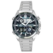 Casio Edifice Analog Digital Stainless Steel Green Dial Quartz ERA-130D-3A 100M Mens Watch
