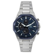 Casio Edifice Analog Slim Line With Sapphire Crystal Chronograph Blue Dial Solar EFS-S570DB-2A 100M Mens Watch