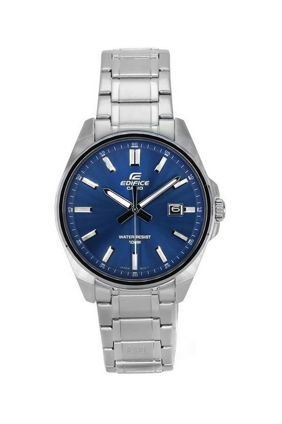 Edifice Analog Stainless Steel Blue Dial Quartz EFV-150D-2A 100M Men's Watch
