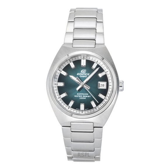 Casio Edifice Analog Stainless Steel Green Dial Quartz EFB-109D-3AV 100M Men's Watch