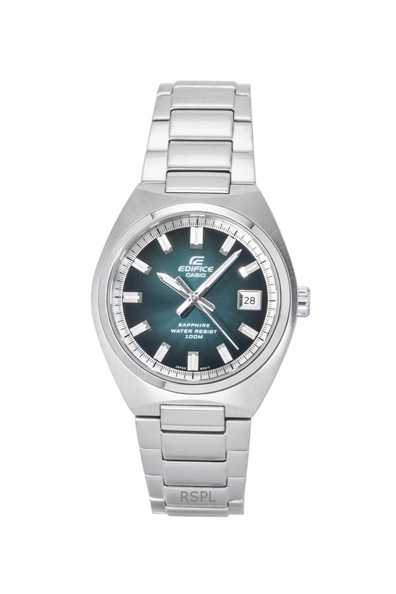 Edifice Analog Stainless Steel Green Dial Quartz EFB-109D-3AV 100M Men's Watch