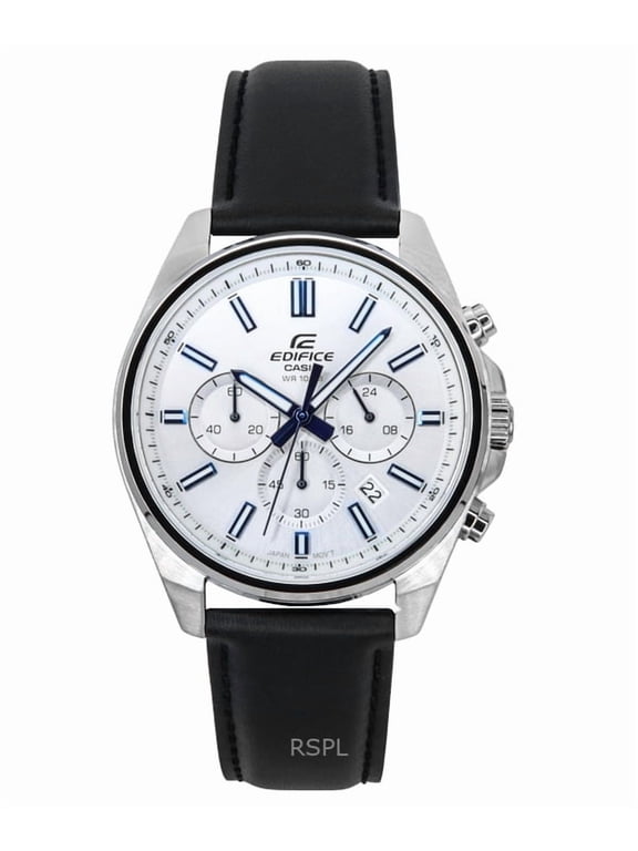 Edifice Analog Standard Chronograph White Dial Quartz EFV-650L-7AV 100M Men's Watch
