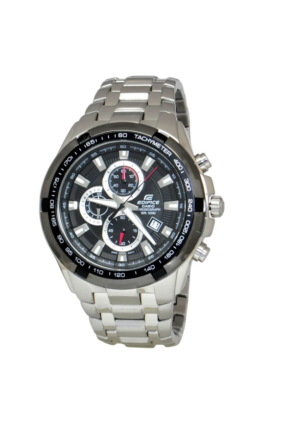 Edifice Men's Chronograph Black Dial Stainless Steel Watch EF-539D-1A