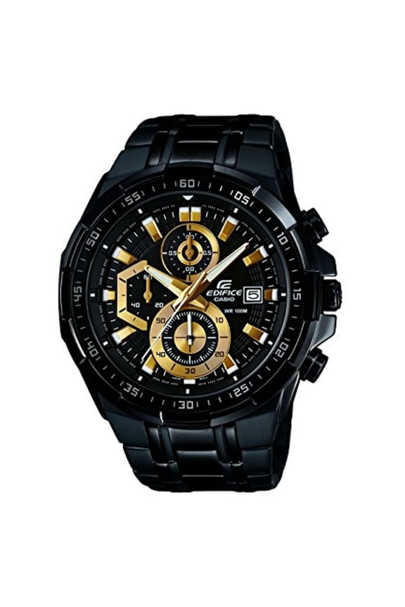 Edifice Men's Chronograph Black Dial Black Stainless Steel, EFR-539BK-1A