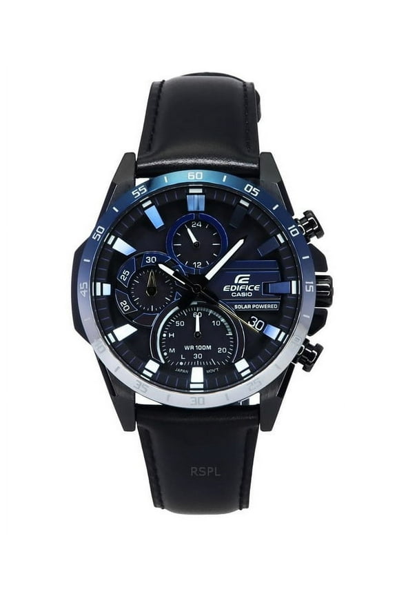 Edifice Nighttime Drive Series Analog Chronograph Black Dial Solar EQS-940NL-1A 100M Men's Watch